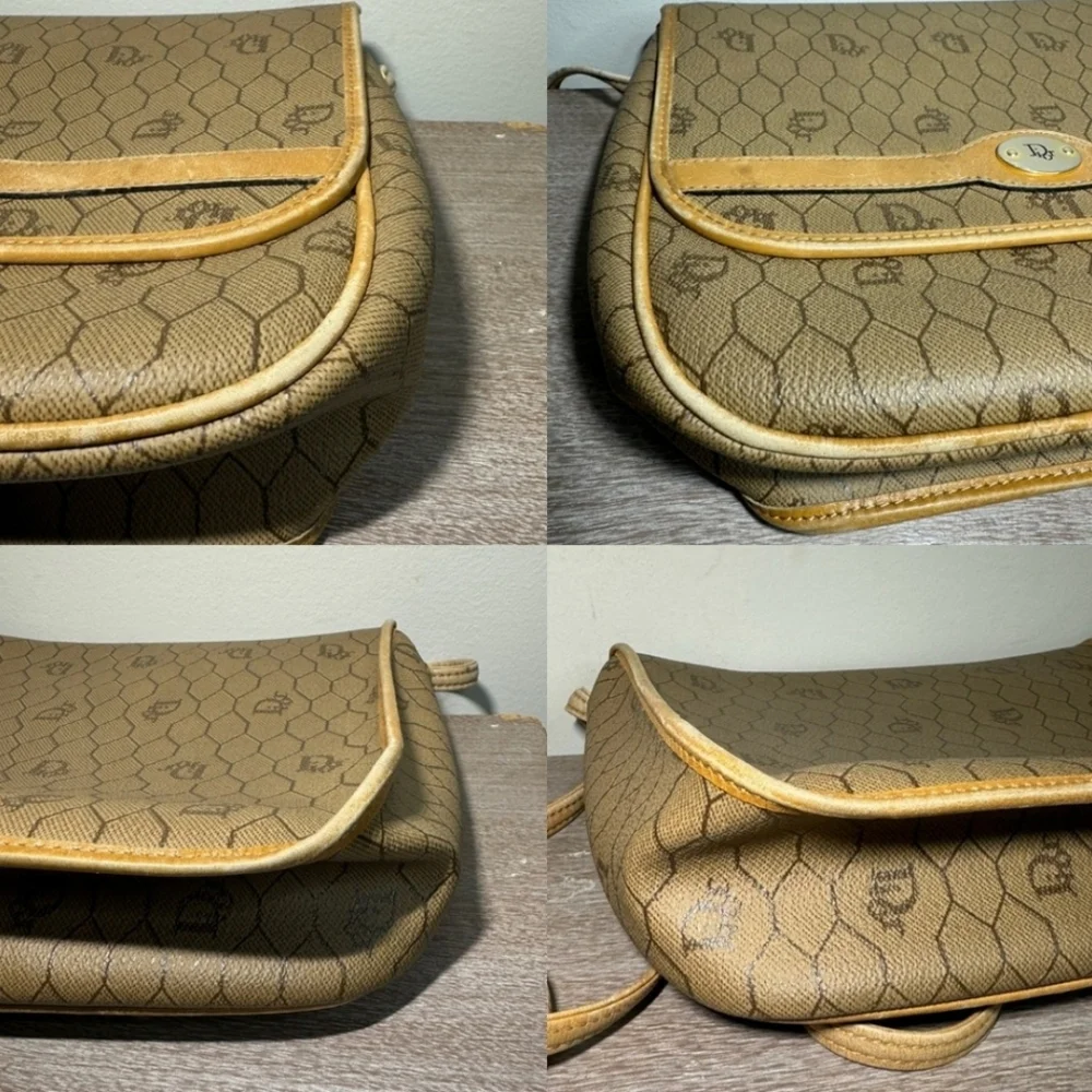 Christian Dior Vintage Honeycomb Crossbody Bag
